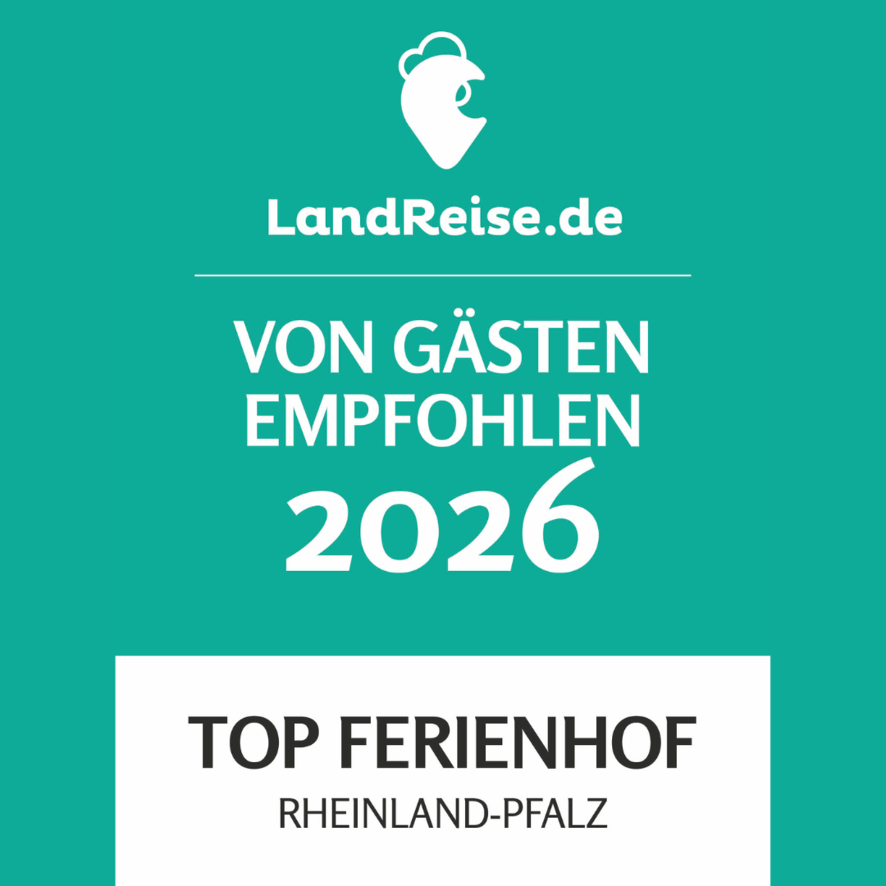 Auszeichnung - TOP Ferienhof 2026